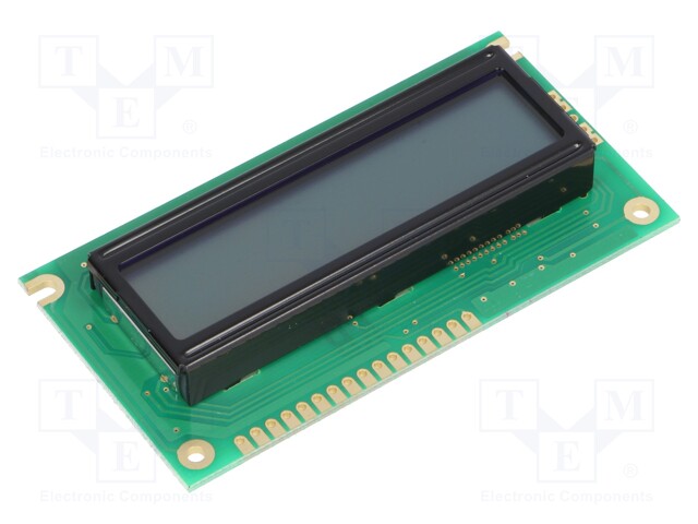 Display: LCD; alphanumeric; STN Positive; 16x2; gray; 84x44x13.5mm