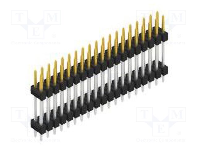 Connector: pin strips; pin header; male; PIN: 38; 2.54mm; THT; 2x19