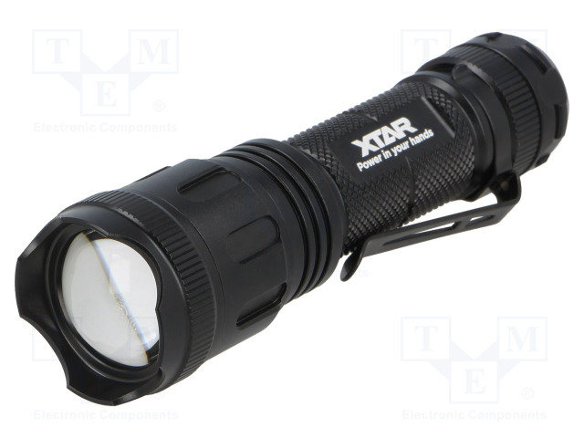 Torch: LED; L: 110mm; 20/200/500lm; Ø: 28mm; IPX5