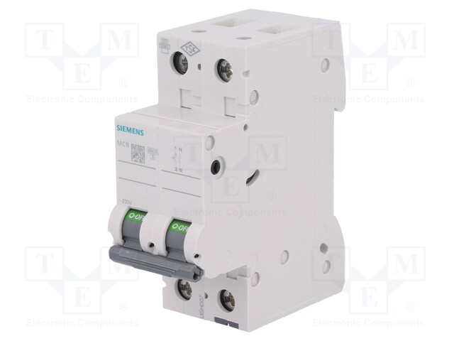 Circuit breaker; 400VAC; Inom: 10A; Poles: 1+N; DIN; Charact: C; 6kA