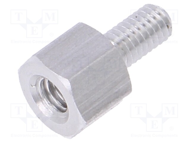 Screwed spacer sleeve; Int.thread: M3; 5mm; Ext.thread: M3