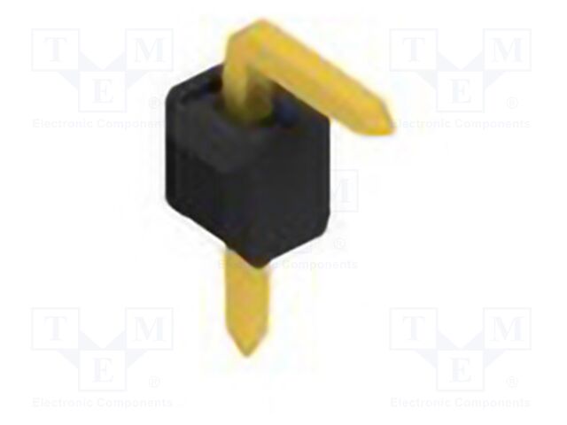 Connector: pin strips; pin header; male; PIN: 1; 2.54mm; THT; 1x1