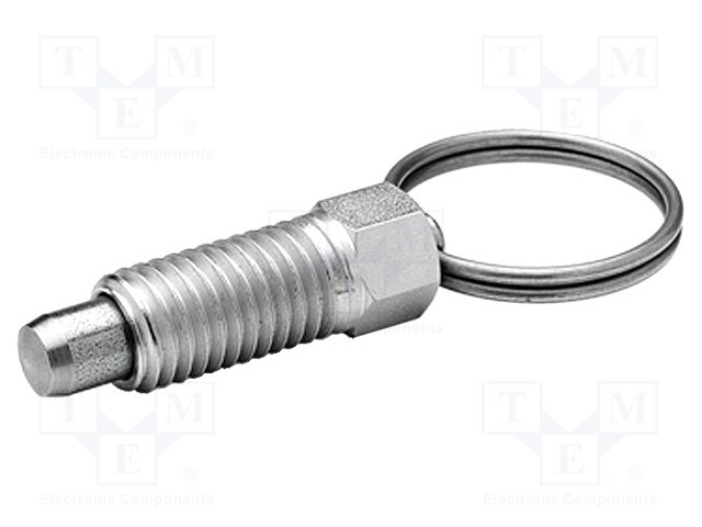 Indexing plungers; Thread: M6; Plating: zinc; Mat: steel; 4mm