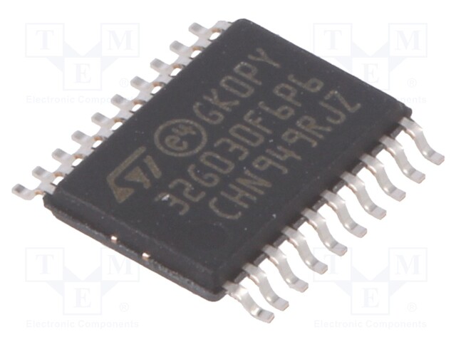 ARM microcontroller; Flash: 32kB; 64MHz; SRAM: 8kB; TSSOP20