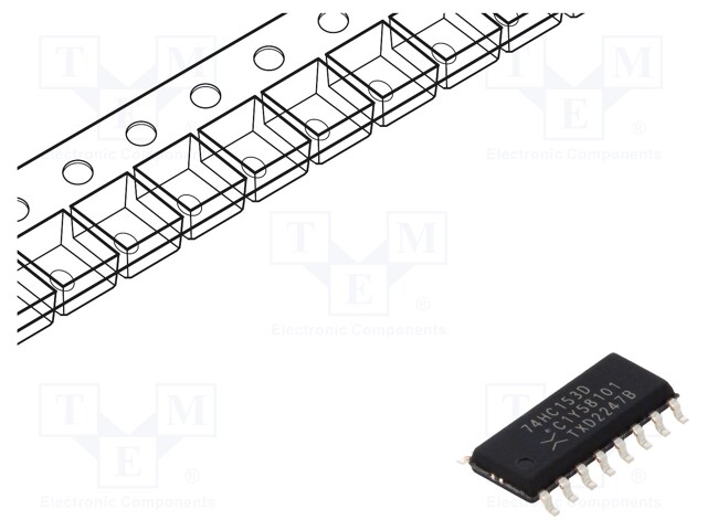 IC: digital; multiplexer; Ch: 2; IN: 6; CMOS; SMD; SO16; HC; 2÷6VDC