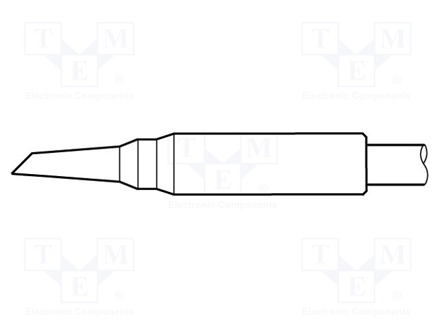 Tip; conical sloped; 0.6mm