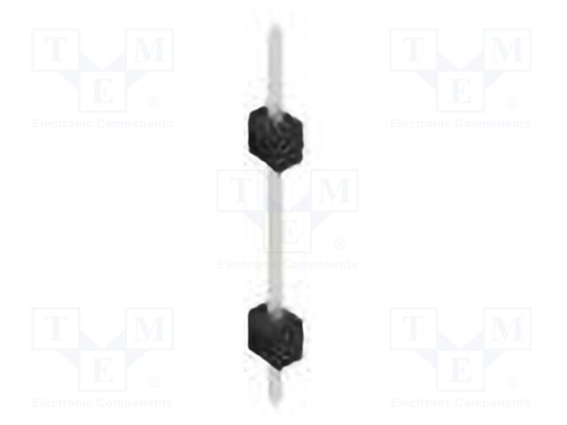 Connector: pin strips; pin header; male; PIN: 1; 2.54mm; THT; 1x1