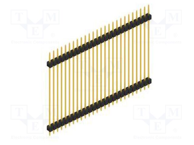 Connector: pin strips; pin header; male; PIN: 26; 2.54mm; THT; 1x26