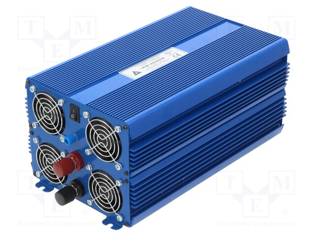 Converter: automotive dc/ac; 2kW; Uout: 230VAC; Out: mains 230V