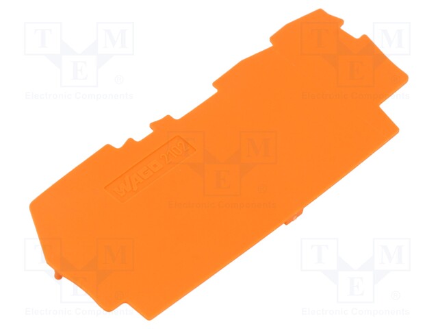 End plate; orange; 2102