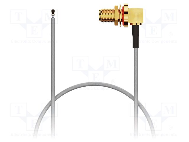 Cable; IPEX MHF 5L,SMA female; grey; -40÷85°C; 0÷6GHz; 200mm; 50Ω