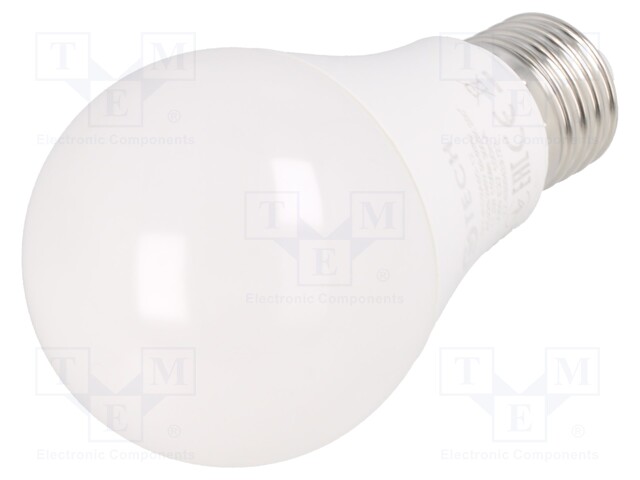 LED lamp; warm white; E27; 230VAC; 11.5W; 200°; 3000K