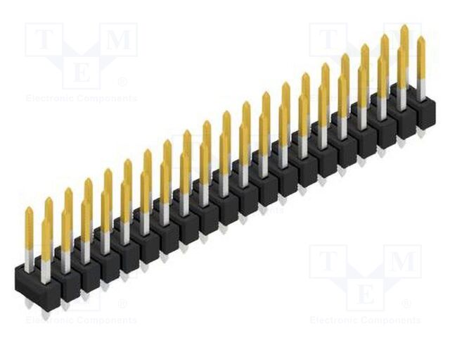 Connector: pin strips; pin header; male; PIN: 40; 2.54mm; THT; 2x20