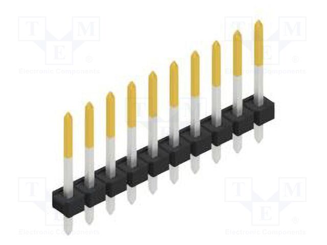 Connector: pin strips; pin header; male; PIN: 10; 2.54mm; THT; 1x10