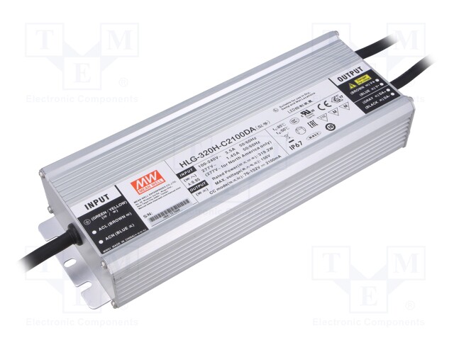 Power supply: switched-mode; Communication: DALI; LED; 319.2W