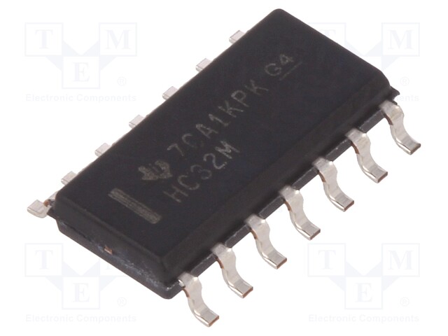 IC: digital; OR; Channels: 4; IN: 2; SMD; SO14; Series: HC; 2÷6VDC