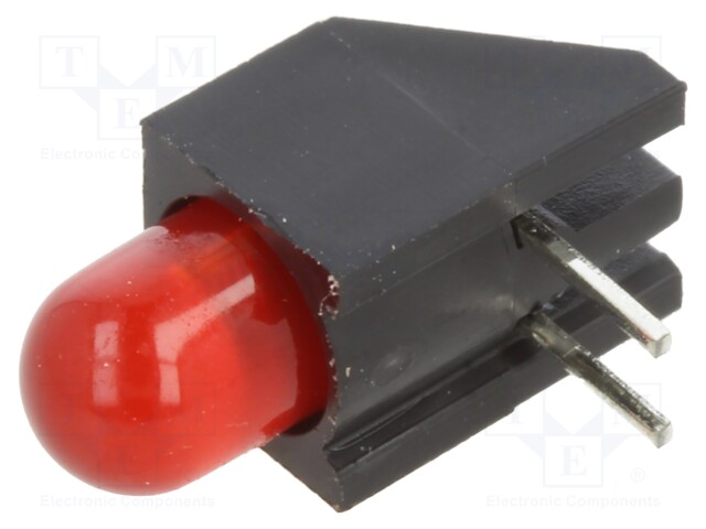 LED; red; 5mm; No.of diodes: 1; 20mA; Lens: diffused; 45°; 2.1÷2.8V