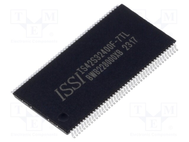 DRAM memory; SDRAM; 4Mx32bit; 143MHz; 7ns; TSOP86 II; 0÷70°C