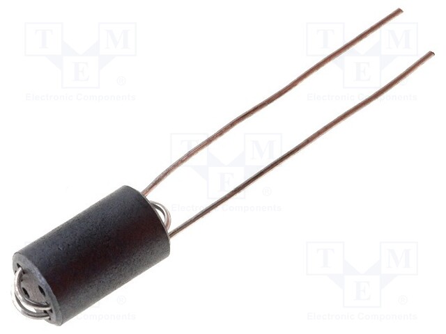 Inductor: ferrite; Number of coil turns: 2; Imp.@ 25MHz: 410Ω