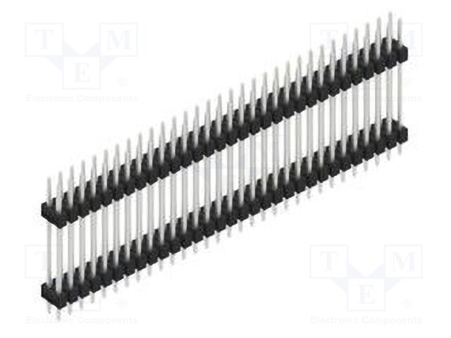 Connector: pin strips; pin header; male; PIN: 62; 2.54mm; THT; 2x31