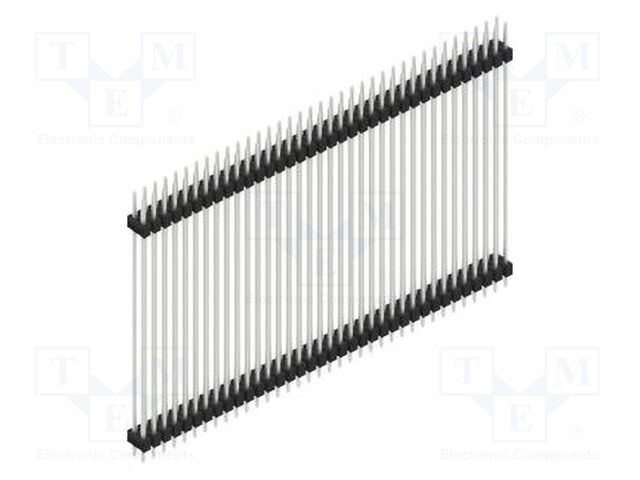 Connector: pin strips; pin header; male; PIN: 72; 2.54mm; THT; 2x36