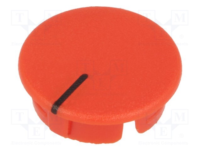 Cap; ABS; red; push-in; Pointer: black; Application: A2510,A2609