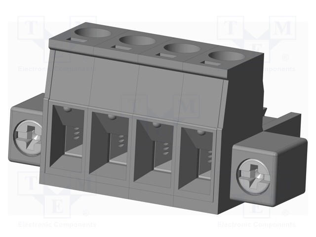 Connector: pluggable terminal block; plug; female; straight; grey