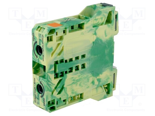 Splice terminal: rail; 10÷50mm2; ways: 1; terminals: 2; 1kV; 150A