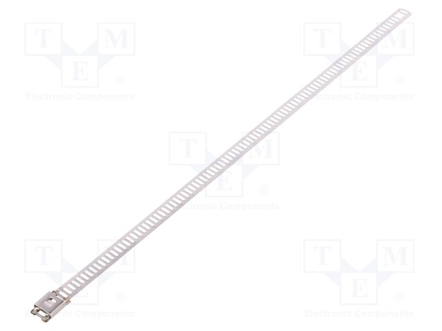 Cable tie; L: 430mm; W: 7mm; acid resistant steel AISI 316; 445N