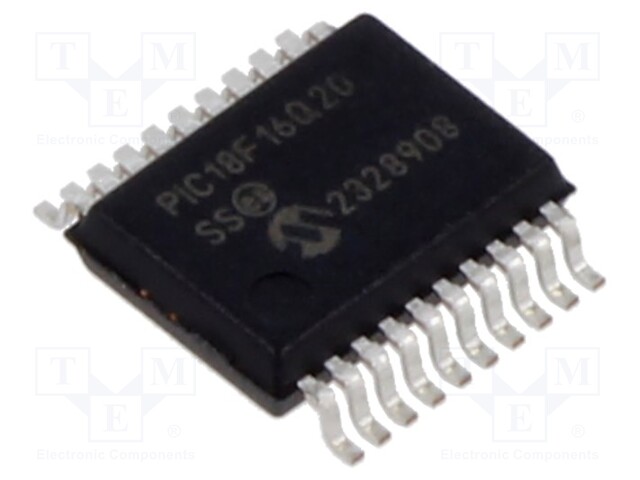 IC: PIC microcontroller; Memory: 64kB; SRAM: 4096B; EEPROM: 256B