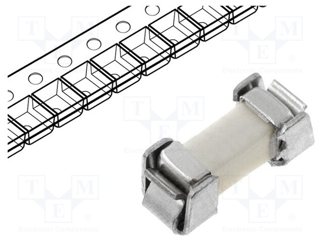 Fuse: fuse; time-lag; 3.5A; 125V; SMD; ceramic; 6,1x2,54x2,54mm