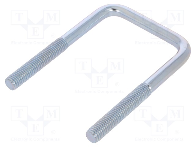 U-bolt; C; steel; zinc; Thread len: 53mm; Int.width: 61mm; H: 110mm