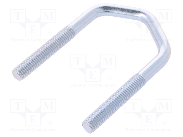 U-bolt; D; steel; zinc; Thread len: 41mm; Int.width: 43mm; H: 78mm