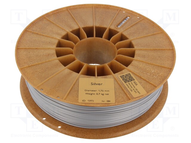 Filament: ASA; 1.75mm; silver; 220÷250°C; 700g