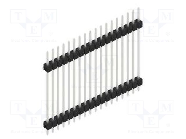 Connector: pin strips; pin header; male; PIN: 18; 2.54mm; THT; 1x18