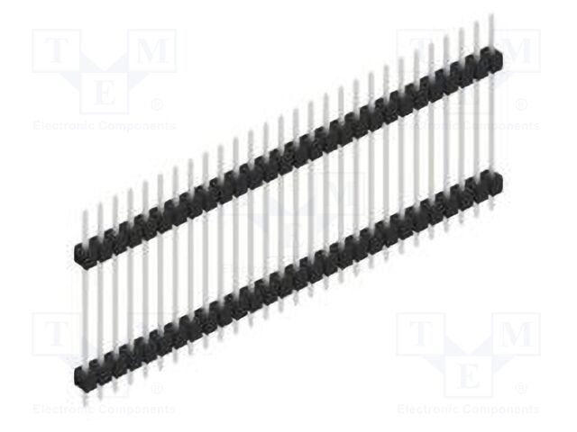 Connector: pin strips; pin header; male; PIN: 28; 2.54mm; THT; 1x28