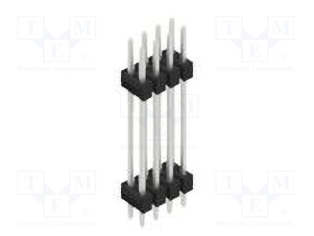 Connector: pin strips; pin header; male; PIN: 8; 2.54mm; THT; 2x4