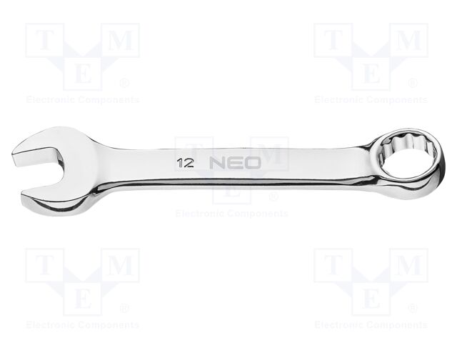 Wrench; combination spanner; 12mm; Chrom-vanadium steel; L: 102mm