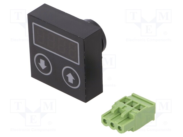 Digital pointer; 22mm; CM22; -25÷60°C; IP65; 12÷24VDC; 22.5mm; 0.1%