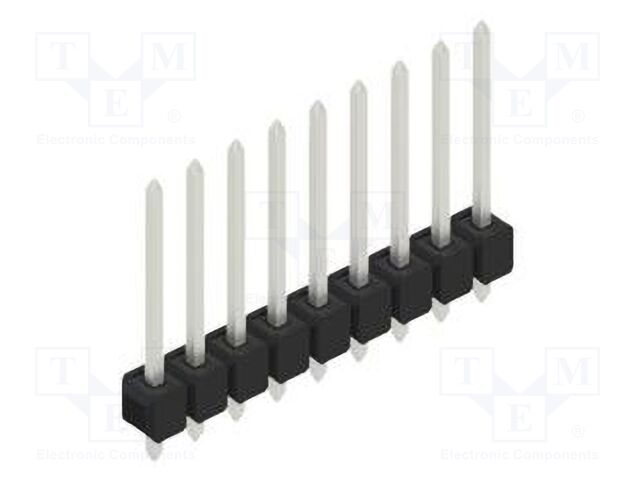 Connector: pin strips; pin header; male; PIN: 9; 2.54mm; THT; 1x9