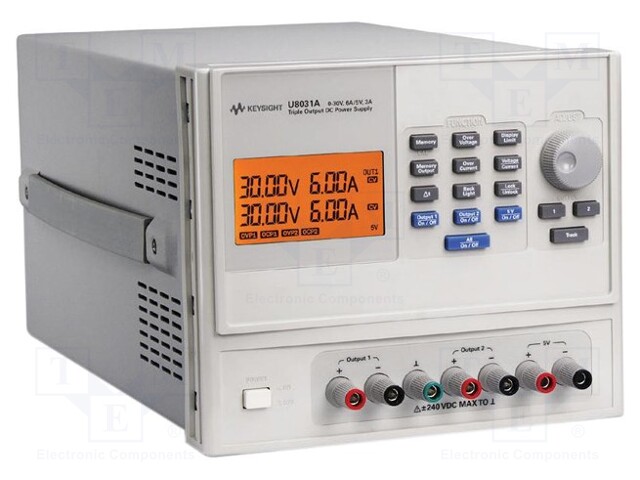 Power supply: laboratory; Channels: 3; 0÷30VDC; 0÷6A; 0÷30VDC; 6A