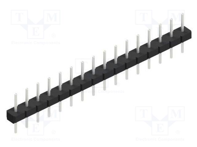 Connector: pin strips; pin header; male; PIN: 16; 2.54mm; THT; 1x16