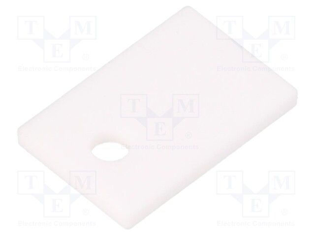 Heat transfer pad: aluminum; Thk: 1.5mm; 25W/mK; 15kV; Dim: 18x12mm