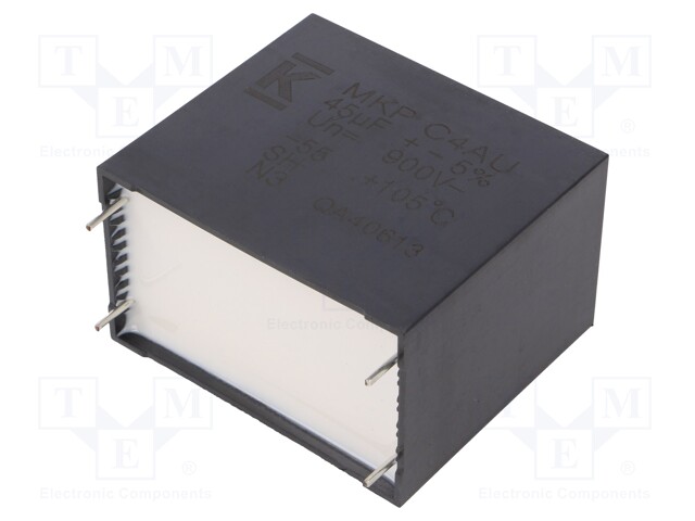 Capacitor: polypropylene; DC-Link; 45uF; ESR: 3.9mΩ; THT; ±5%; 25.4A