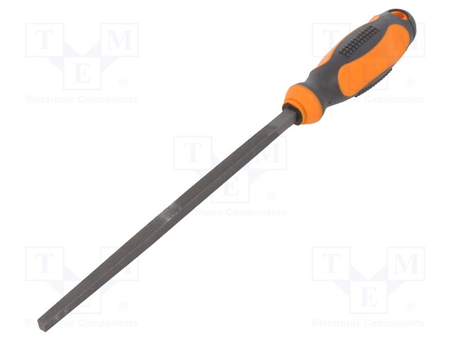 File; planisher; square; 200mm; non-slip grip; steel