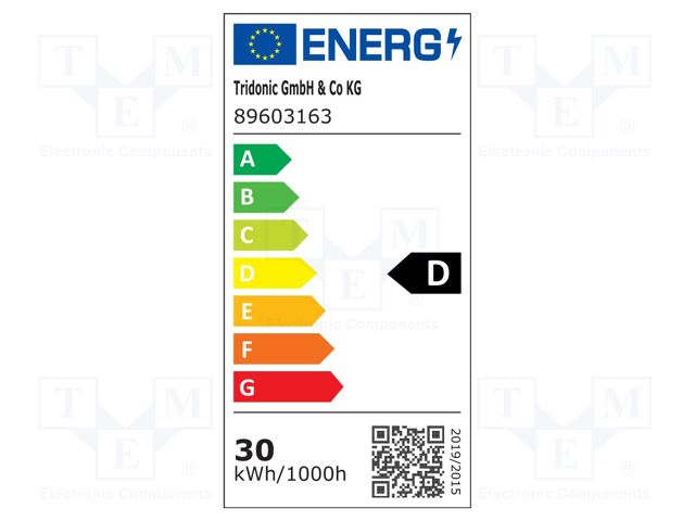 LED strip; W: 49.5mm; L: 223mm; No.of diodes: 16; CRImin: 80; 5070lm