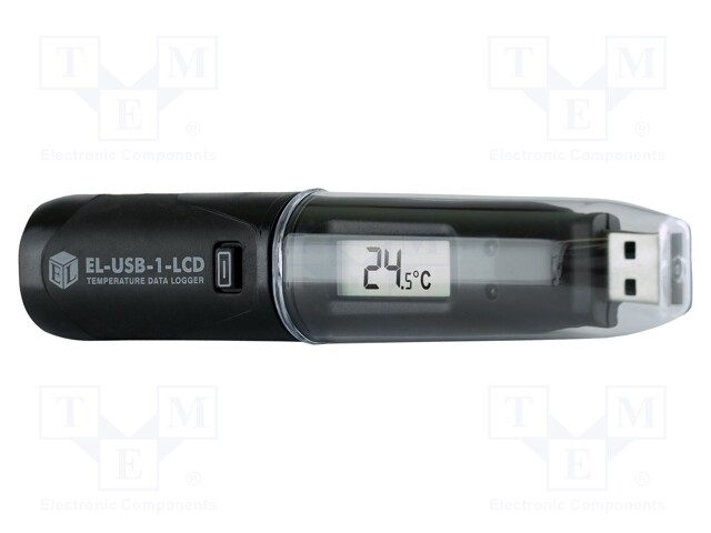 Logger: temperature; LCD; -35÷80°C; IP67; Equipment: battery