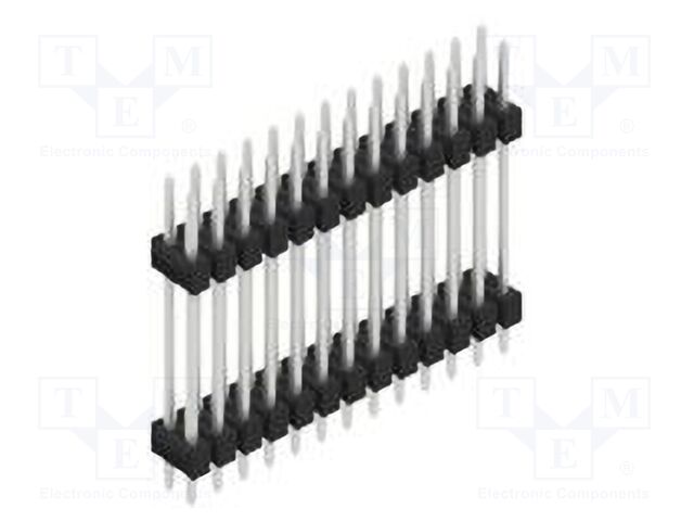 Connector: pin strips; pin header; male; PIN: 26; 2.54mm; THT; 2x13