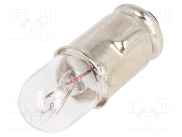 Filament lamp: bayonet; BA7S; 12VDC; 100mA; Ø: 6.6mm; L: 20mm