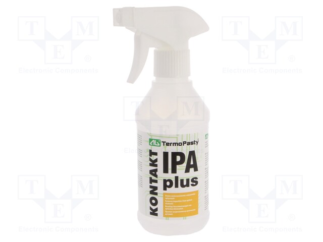 Isopropyl alcohol; 250ml; liquid; bottle with atomizer; cleaning